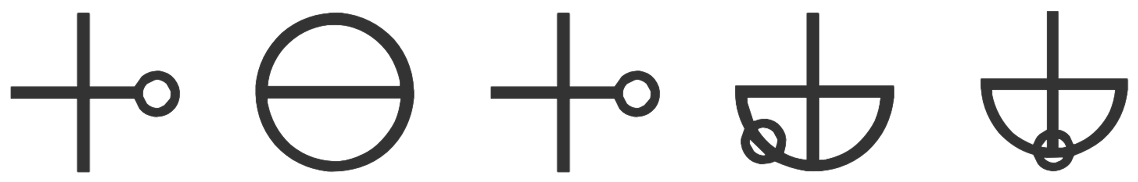 カタカムナ文字のサンプル文字